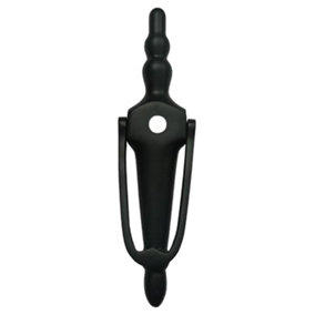 UAP Slimline Victorian Urn Bolt Fix Door Knocker - 8-inch - Black