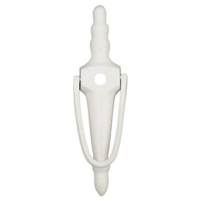 UAP Slimline Victorian Urn Bolt Fix Door Knocker - 8-inch -White