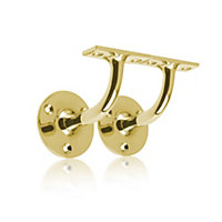 UAP Stair Handrails - Brackets - Set of 2 - Polished Brass