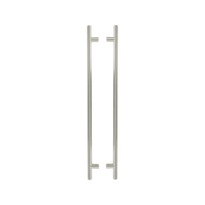 UAP Straight Door Pull Handle - External - Slim - 1200mm - Pair - Hidden Fixings - 316 Grade Stainless Steel