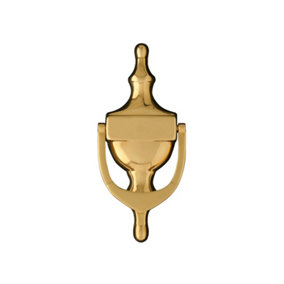 UAP Victorian Urn Door Knocker- Bolt Through Fixings - 6-inch - PVD Gold