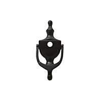 UAP Victorian Urn Door Knocker - Spy Hole - 6-inch - Black