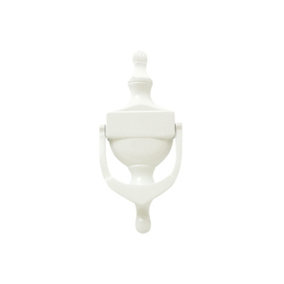 UAP Victorian Urn Door Knocker- Universal Fixings Including Self Adhesive - 6-inch - White