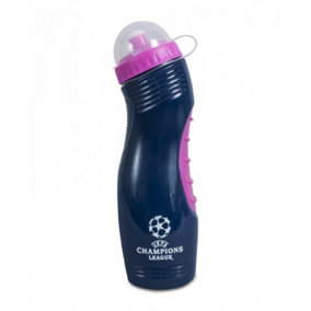 UEFA Champions League Water Bottle Navy/Pink (One Size)