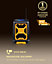 Ueme 5W Job Site Rugged DAB/DAB+ FM Radio with Bluetooth and 2600mAh built in rechargeable battery. (Yellow/Black)