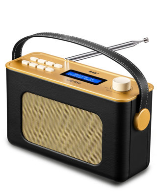 UEME Digital DAB / DAB+ Radio with Rechargeable Battery and Bluetooth (Black)