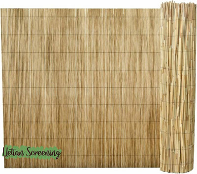 UETIAN Natural Peeled Reed Fence Screening Protection, Privacy And Wind ...