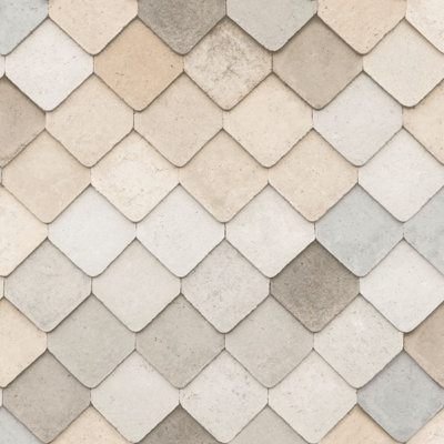 Ugepa Artifice Tiles Effect Geometric Scales Wallpaper M76007