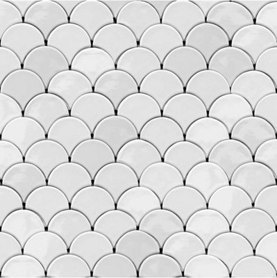 Ugepa Heavy Duty Vinyl Geometric Hexagone Wallpaper White L59100