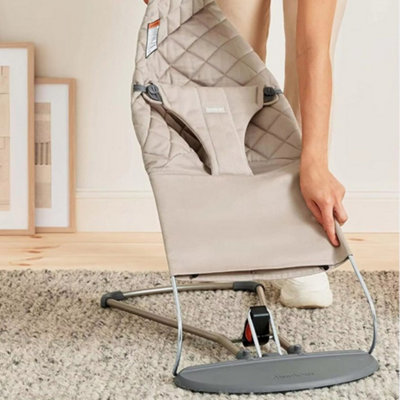 UK Comfort Baby Bouncer Rocking Seat with Balance & Foldable Design ...