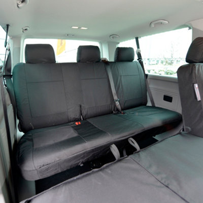 UK Custom Covers 2nd Row Bench Seat Covers - To Fit VW Transporter T6 ...