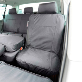 UK Custom Covers 2nd Row Single Seat Cover - To Fit VW Transporter T6/T6.1 2015 Onwards