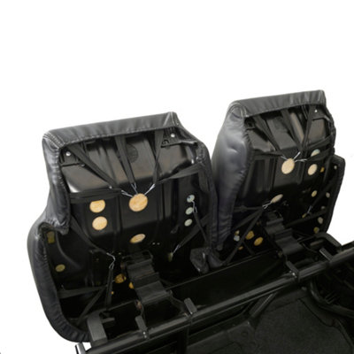 UK Custom Covers Block Stitch Leatherette Front Seat Covers - To Fit Ford Transit Custom Trail 2020-2023 - 4