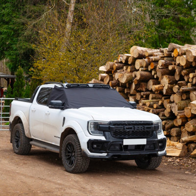 UK Custom Covers Ford Ranger Wildtrak Windscreen Cover 2022 On - Black