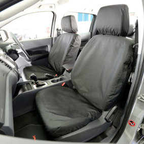 UK Custom Covers Front Seat Covers - Fits Ford Ranger Wildtrak Raptor 2012 Onwards