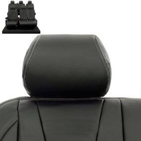 UK Custom Covers Leatherette Front and Rear Seat Covers - To Fit VW Transporter T5/T5.1 Sportline Kombi (2003-2015)