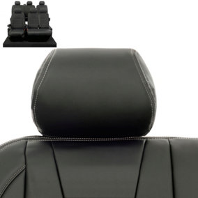UK Custom Covers Leatherette Front and Rear Seat Covers - To Fit VW Transporter T6/T6.1 Sportline Kombi (2015 Onwards)