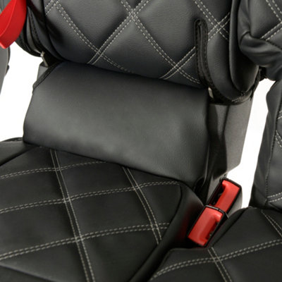 Citroen Berlingo MK3 Front 1 2 INKA Bentley Leatherette Tailored Seat Covers Black My 08 17