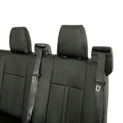 UK Custom Covers Leatherette Rear Seat Covers - To Fit Ford Transit Custom Limited DCIV 2013-2023