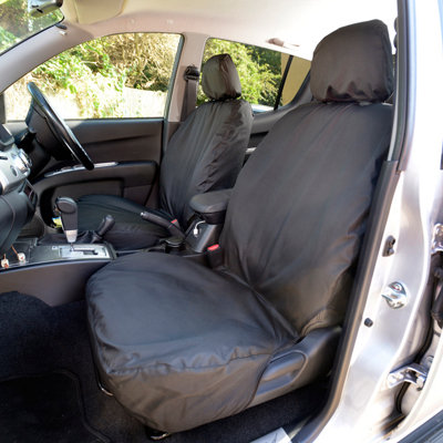 UK Custom Covers Mitsubishi L200 2006-2015 Black Front Seat Covers - 2 Seats
