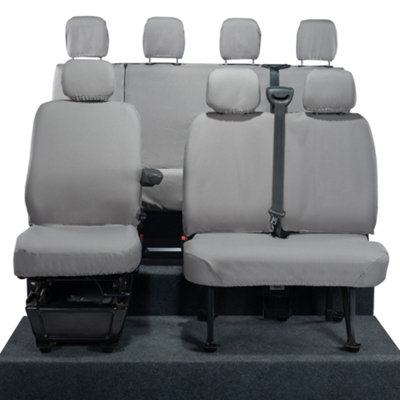 UK Custom Covers Nissan Interstar 2022+ Grey Front & Rear Seat Covers ...