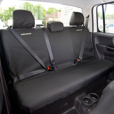 UK Custom Covers Rear Seat Covers With Amarok Embroidery To Fit VW