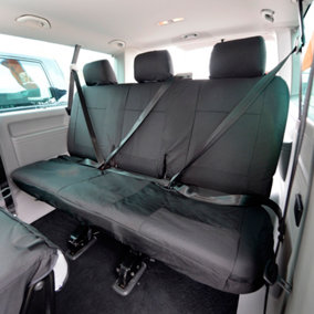 UK Custom Covers Tailored 2nd Row Bench Seat Covers - To Fit VW Transporter T5/T5.1 (2003-2015)