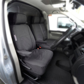 UK Custom Covers Tailored Driver's Seat Cover - To Fit VW Transporter T6/T6.1 Kombi 2015 Onwards