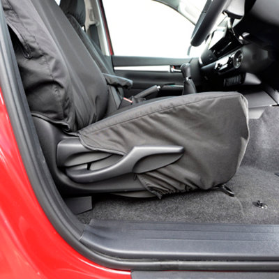 UK Custom Covers Tailored Front Seat Covers - To Fit Toyota Hilux Icon & Invincible 2016 Onwards