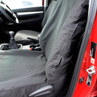 UK Custom Covers Tailored Front Seat Covers - To Fit Toyota Hilux Icon & Invincible 2016 Onwards