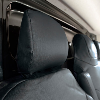 UK Custom Covers Tailored Leatherette Front Seat Covers - Compatible With Nissan Primastar Acenta 2022 Onwards