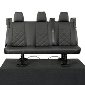 UK Custom Covers Tailored Leatherette Rear Seat Covers - To Fit Ford Transit Custom DCIV (2013-2023)