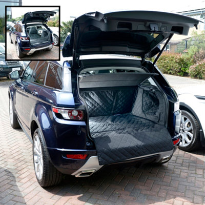 Heavy Duty Quilted Rear Seat Cover For Range Rover Evoque Sport - Black Nylon Protector-618646