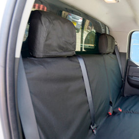 UK Custom Covers Tailored Rear Seat Covers - Compatible with Nissan Navara D40 Double Cab 2002-2014