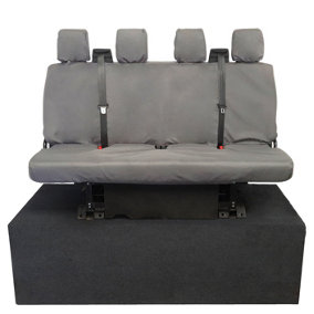 UK Custom Covers Tailored Rear Seat Covers - To Fit Ford Transit Van Double Chassis & Tipper MK9 2019 Onwards