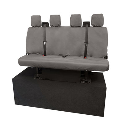 UK Custom Covers Tailored Rear Seat Covers - To Fit Ford Transit Van Double Chassis & Tipper MK9 2019 Onwards