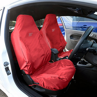 UK Custom Covers Tailored Seat Cover (x2) With 'ST' Logo To Fit Ford