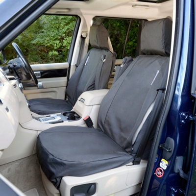 UK Custom Covers Tailored Waterproof Front Seat Covers - Fits Land Rover Discovery 3 2004-2009