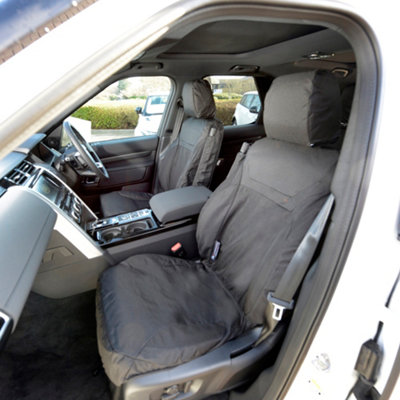 Tailored Waterproof Front Seat Covers For Peugeot Partner 2020 Onwards – Black, 3 Seats