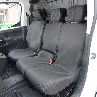 UK Custom Covers Tailored Waterproof Front Seat Covers - To Fit Peugeot  Partner 2023 Onwards