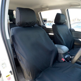 UK Custom Covers Tailored Waterproof Front Seat Covers - To Fit Toyota Hilux 2005-2016