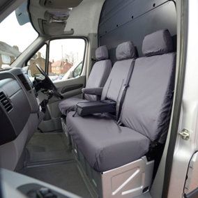 UK Custom Covers Tailored Waterproof Front Seat Covers - To Fit VW Crafter Van 2010-2017