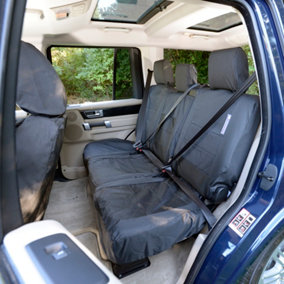 UK Custom Covers Tailored Waterproof Rear Seat Covers - Fits Land Rover Discovery 4 2004-2016
