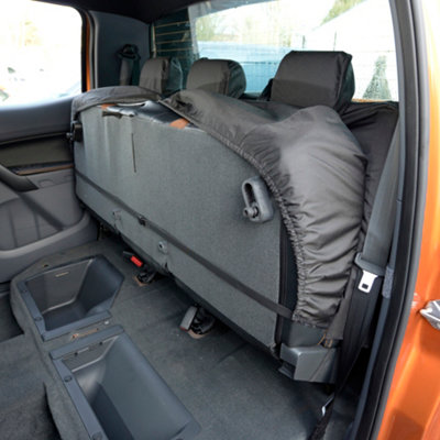 UK Custom Covers Tailored Waterproof Rear Seat Covers - To Fit Ford Ranger Wildtrak 2016-2023