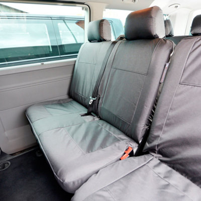 UK Custom Covers Waterproof Double Rear Seat Cover - To Fit VW Transporter T5/T5.1 2003-2015