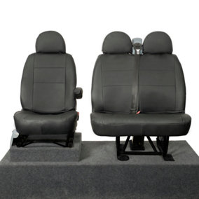 UK Custom Leatherette Front Seat Covers - To Fit Ford Transit Van MK6 (2000-2006)