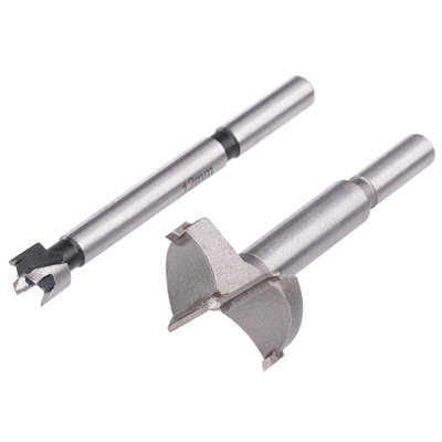 UK Drills 1 x 35.0mm New Forstner Bit Wood Hole Cutter Round Shank TCT Tip