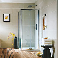 UK Home Living Avalon 1000mm Bi-fold Door with 700mm Side Panel