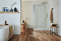 UK Home Living Avalon 1400mm Sliding Door with 800mm Side Panel
