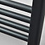 UK Home Living Avalon 22mm Straight Towel Rail 400mm x 1200mm - Black